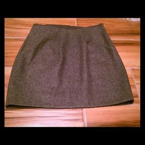 JCrew dark grey wool mini skirt. 00